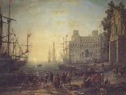 Claude Lorrain Port with the Ville Medici (mk17) oil painting reproduction